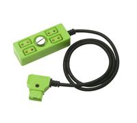 BLNGET Dtap - Adaptador divisor de potencia D-tap macho a hembra de 4 puertos con tornillo de 1/4 expande la salida de potencia a cuatro dispositivos conectores Dtap