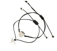 BLNGET Pulsera tejida a mano negra de moda para madres e hijas que celebran ocasiones especiales, Velociraptor