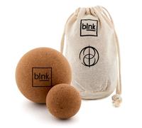 blnk Pelota de masaje para fascia de corcho, bola de masaje, bolas de masaje, juego de 10 cm y 6 cm