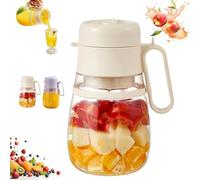 Bloame Blender, 2025 New Portable Smoothie Blender Juice Electric for Kitchen, 3 in 1 Bloame Juicer Machine, Upgrade 12 Blade 1000ml, for Shakes & Smoothies (Beige)