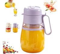 Bloame Blender, 2025 New Portable Smoothie Blender Juice Electric for Kitchen, 3 in 1 Bloame Juicer Machine, Upgrade 12 Blade 1000ml, for Shakes & Smoothies (Purple)