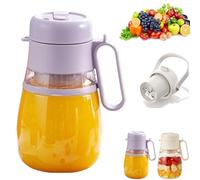 Bloame Blender, Bloame Juicer, 12 Blade 1000ml Portable Smoothie Blender, Electric Juice Maker for Travel, Kitchen Use, Oranges, Lemons, and More (Purple 1pcs)