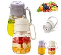 Bloame Blender, Bloame Juicer, 12 Blade 1000ml Portable Smoothie Blender, Electric Juice Maker for Travel, Kitchen Use, Oranges, Lemons, and More (All 2pcs)
