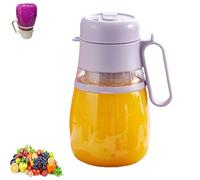Bloame Blender, Bloame Juicer, Portable Blenders for Shakes and Smoothies, Upgrade 12 Blade 1000ml, 3 In 1 Juice Machine, Long Battery Life with Straw and Double Lid, Shoulder Strap (Purple)
