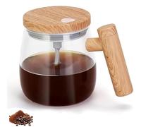 Bloame Self Stirring Mug, Bloame Blender Cup, 400ml/14oz Electric Self Stirring Glass Coffee Mug, with Stir Bar, Home Office for Coffee, Milk, Protein (1PCS)