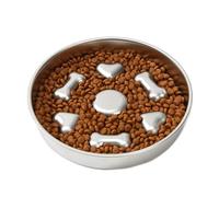 Bloat Stop Pet Bowl - Tazón para comedores rápidos | Tazón de alimentación lenta - Tazón para perros con alimentador lento de acero inoxidable, Tazón para perros con alimentador lento de acero inoxida
