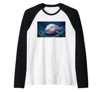 Blobfish Australia La Cara más extraña bajo Las Olas diversión Camiseta Manga Raglan