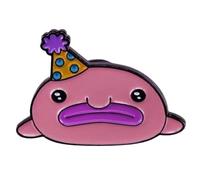 Blobfish Blob Fish Sombrero de fiesta de cumpleaños lindo animal 1.25 pulgadas esmalte Pin insignia, 1.25 Inches, Esmalte, Esmalte
