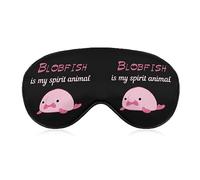Blobfish is My Spirit Animal Sleep Mask - Funda para ojos para dormir con los ojos vendados con correa ajustable, bloquea la luz nocturna, siesta de viaje para hombres y mujeres