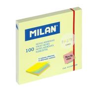 Bloc 100 notas adhesivas colores alternos 76 x 76 mm, serie Pastel MILAN, 4151PT100