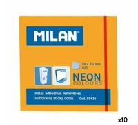 Bloc 100 notas adhesivas naranjas Fluo 76 x 76 mm