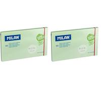 Bloc 90 hojas super adhesivas verde Pastel 76 x 127 mm NUEVO (Paquete de 2)