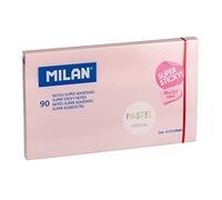BLOC 90 NOTAS SUPER ADHESIVAS ROSA PASTEL 76x127mm MILAN