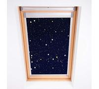 Bloc Blinds Claraboya para Velux Roof Windows C04, Opaca, Cielo Nocturno