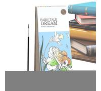 Bloc de acuarela, cuaderno de bocetos para colorear para niños, cuaderno de bocetos portátil para el hogar, al aire libre, principiantes, proyectos de pintura de acuarela