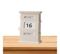 Bloc de agenda - ABS 15,5 x 11 x 2 cm | Cubo Calendario | Expositor Retro Fechado | Pavimentos de día para oficina, interior casa, actividad profesional, mesa de estudio y memorando diario