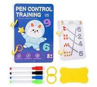 Bloc de aprendizaje del alfabeto - Pizarra de escritura a mano reutilizable, entrenador de coordinación para niños, plantilla para guiones de letras para principiantes, tareas de desarrollo cognitivo