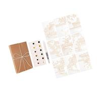 Bloc de arte para niños con plegado de acordeón seguro y 12 pigmentos brillantes para proyectos creativos, almohadilla de acuarela