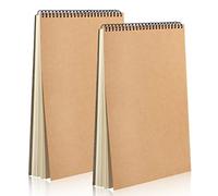 Bloc de Dibujo A4,2Pcs Cuadernos de Dibujo con Tapa Dura, Cuaderno para Dibujar para Escribir Dibujo Adecuado Lápiz Escritura Artistas