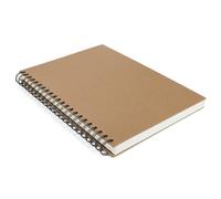 Bloc de Dibujo Artístico A4 120 Páginas 60 Hojas Papel Grueso 160g/m² Sketchbook con Tapa Dura y Espiral Ideal para Lápiz Acuarela y Escritura Marrón