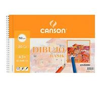 Bloc de Dibujo Canson Basik Liso Microperforado 150 g 20 Hojas 10 Unidades Espiral (32,5 x 46 cm)