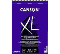 Bloc De Dibujo Canson Xl Fluid Mix Media Con Espiral Liso A3 250G 30H (Set de 5)