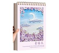 Bloc de dibujo, cuaderno de dibujo de papel de 160 g/m², perfecto para bocetos de medios mixtos y acuarelas, cuaderno de bocetos de calidad artística para artistas