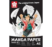 Bloc de Papel Manga Sakura - A5 21x14.8cm 250g - 20 Hojas - Ideal para Dibujo Manga