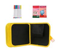 Bloc de dibujo reutilizable con rotuladores, bloc de dibujo artístico borrable | Libro de pintura con 12 bolígrafos para actividades artísticas para niños, viajes, juegos en el aula
