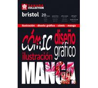 Bloc de dibujo sakura comic y manga encolado liso a5 250g 20h