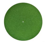 Bloc de discos para fonógrafo y CD, material de fieltro antideslizante para proteger coleccionables, diseño de impresión digital para mejorar tu configuración de música (295 cm, verde)