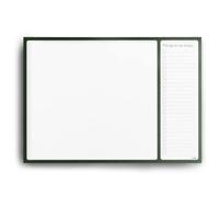 Bloc de escritorio tamaño A3 con lista de tareas - 50 hojas - papel premium de 100 g/m², pegado y montado en cartón resistente (verde bosque)