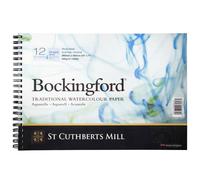 Bloc de espiral de papel de acuarela St. Cuthberts Mill Bockingford - 25 x 18 cm