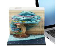 Bloc de notas 3D - Bloc de notas 3D con calendario 2026 - Bloc de notas para decoración de mesa para estudiantes, profesores, universidad, escuela, dormitorio, de inauguración de la casa