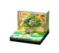 Bloc de notas 3D, calendario 2026-3D, mini calendario de escritorio, con forma de casa de árbol, para Acción de Gracias, Navidad, inauguración de la casa, oficina, decoración de escritorio