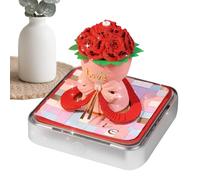 Bloc de notas 3D, calendario 2026 | Calendario 3D rosa tallado en papel bloc de notas | Bloc de notas con iluminación LED, acrílica para planificación, grabación, seguimiento de hábitos