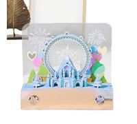 Bloc de notas 3D - Calendario 3D para efectuar rueda panorámica de papel | Notas adhesivas recortables para planificación de empleo del tiempo organización, familia y fiestas