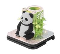 Bloc de notas 3D | Calendario Arte Papel Panda 2026,Herramienta de planificación diaria iluminada para salón mesita de noche Biblioteca habitación,Decoración del hogar Estudiantes Profesores Oficina