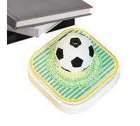 Bloc de notas 3D, calendario de 2026, con forma de fútbol, con forma de fútbol, mini calendario de escritorio extraíble en 3D, para planificador de registros, marcador de hábitos