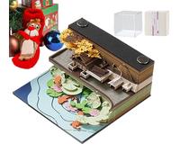 Bloc de notas 3D - Calendario De Escritorio De Páginas Desmontables | Cuaderno De Notas De Oficina,Para La Planificación Diaria, La Gestión Del Empleo Del Tiempo, La Decoración Del Hogar Y La