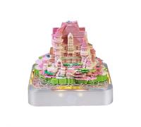 Bloc de notas 3D Castillo con luz, castillo de amor, notas 3D, papel arrancable, comodidad revelar castillo Sti,