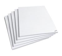 Bloc de notas A5 a rayas, juego ahorro de 5 blocs DIN A5, 50 hojas por bloc, se puede arrancar, papel blanco de 80 g/m², bloc de notas, pensamientos