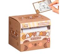 Bloc de notas adhesivas Capybara | Lindo bloc de notas Artisan, papel de escritura suave | Para notas rápidas, tareas, organización y oficina