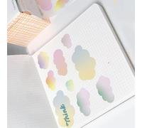 Bloc de notas adhesivas extensibles para escribir 100 hojas de papel de notas, recordatorios de diario, planificador de libros, refrigeradores, calendario, línea, notas adhesivas para escribir