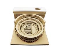 Bloc de notas Calendario 3D 2026 - Carta Acrilico 10x10x5.2 CM | Bloc de notas con diseño compacto, planificador de registros, rastreador de hábitos, mini calendario de escritorio 3D desmontable | Est