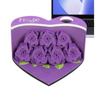 Bloc de notas de arte, cuaderno de papel - 156 hojas de arte de escultura de papel en forma de amor,Papel creativo en forma, artesanía de tarjetas, bloc de notas de talla de papel para b