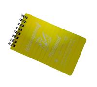 Bloc de notas de bolsillo, práctico cuaderno de espirales, bloc de notas de campo para actividades al aire libre, resistente a la intemperie, papel para oficina