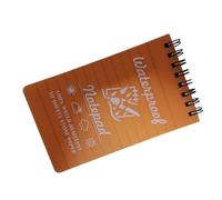 Bloc de notas de bolsillo, práctico cuaderno de espirales, bloc de notas de campo para actividades al aire libre, resistente a la intemperie, papel para todo tipo de clima para oficina
