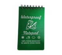 Bloc de notas de bolsillo, práctico e impermeable, con espirales, para actividades al aire libre, resistente a la intemperie, impermeable, papel para oficina
