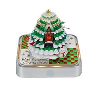 Bloc de notas de calendario 2026, arte tallado en papel 3D, calendario de escritorio con luz, decoración creativa de escritorio para amigos, colegas (christmas tree, 1pcs)